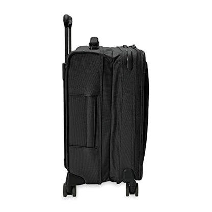 Briggs & Riley Baseline Global 21 Inch Softside Carry-On Spinner, Black - color: Black, size: 21" Carry-On