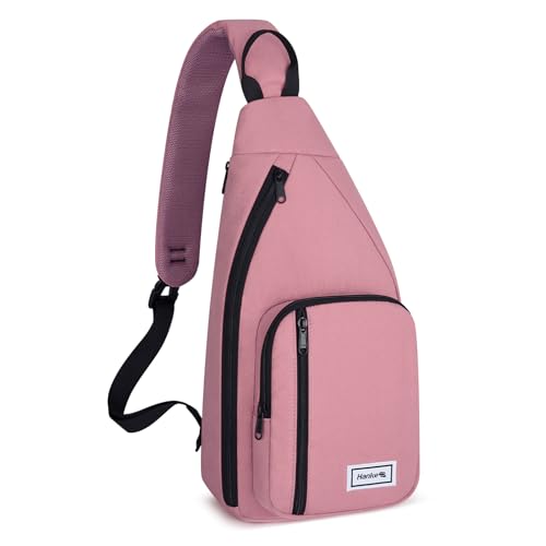 Hanke Crossbody Sling Bag, Chest Bag with 11" Tablet Pocket - color: Purple