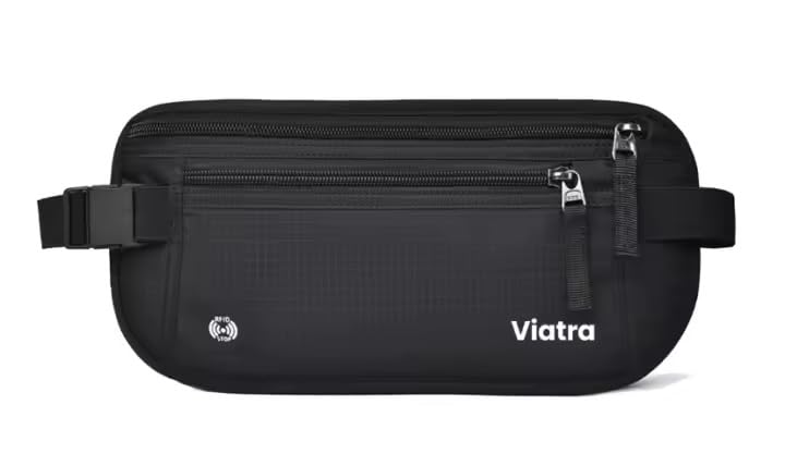 Money Belt for Travel, Black - color: Black