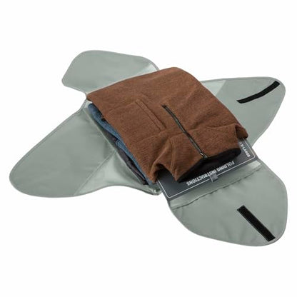 Eagle Creek Pack-It Reveal Garment Folder, Extra Large, Storm Grey | Travel Garment Bag with Compression Wings to Maximize Luggage Space, Convenient Top Handle, Quick-Drying Material - color: Grey