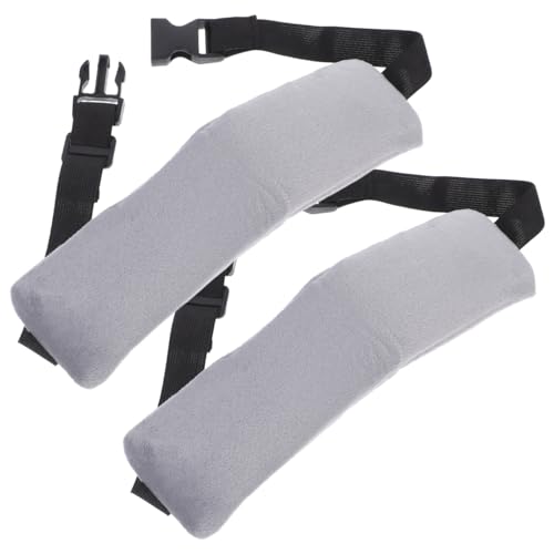 Alipis Airplane Head Strap: Travel Head Support for Sleeping - Adjustable Flight Sleep Mask Holder for Long Travel and Car Comfort (2 Pcs, Grey)