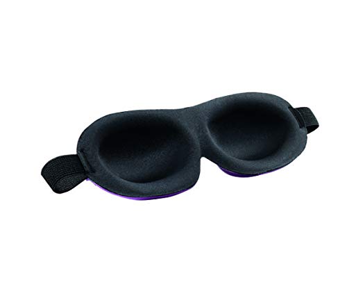 Bucky Ultralight Comfortable Contoured Travel and Sleep Eye Mask, Aqua Eyelash, One Size - color: Aqua Eyelash
