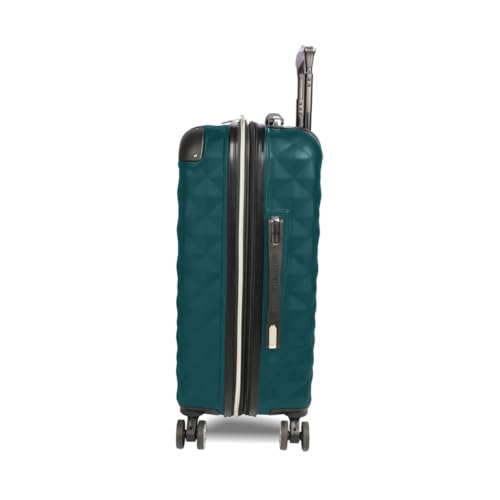 Kenneth Cole REACTION Diamond Tower Collection Lightweight Hardside Expandable 8-Wheel Spinner Travel Luggage, Deep Teal, 2-Piece Set (20" & 28") - color: Deep Teal, size: 2-Piece Set (20" & 28")