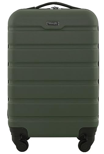 Wrangler 22" Hardside Spinner Carry-On Luggage, Olive - color: Olive