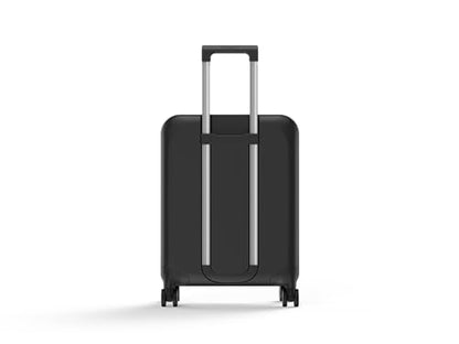 ROLLINK Foldable Flex 360 Carry-On Suitcase 21” – Hardshell Luggage, Double Spinner Wheels, TSA Lock, Lightweight & Durable Travel Case – Scratch, Water & Impact Resistant (Black) - color: Black, size: Carry-On International 21-Inch