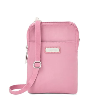 Baggallini The New Classic Collection Take Two RFID Bryant Crossbody - color: Dusty Mauve