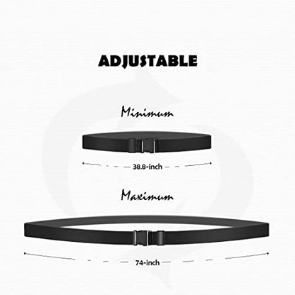 2pcs 74″×2″Luggage Straps for Suitcases,Adjustable Suitcase Straps and Heavy Duty Strap Buckle Packing Straps Travel Accessories,Black - color: Black 2PCS