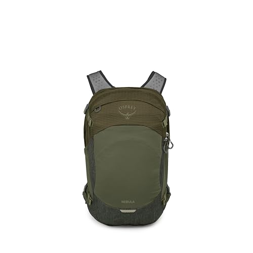 Osprey Nebula Commuter Backpack, Green OS | everyday bag, campus pack, laptop carry, laptop sleeve, work school travel, bottle pockets, everyday carry, Green color - color: Moss Green-earl Grey Heather