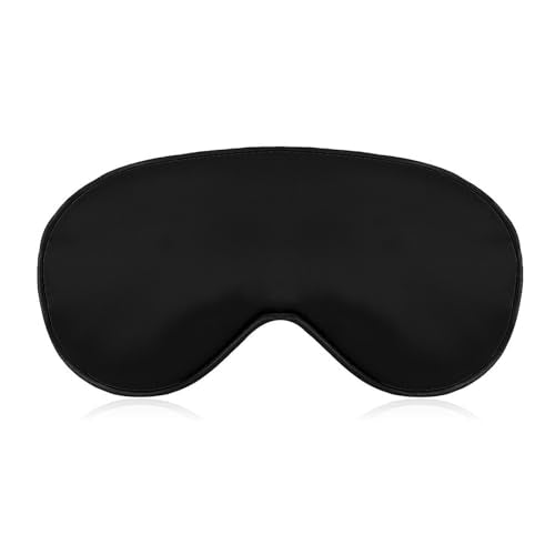 Custom Eye Mask for Men Women Personalized Adjustable Sleep Mask | Add Your Photo Text Logo Adjustable Strap Eyeshade for Sleeping Travel Work, PureBlack - color: Pureblack
