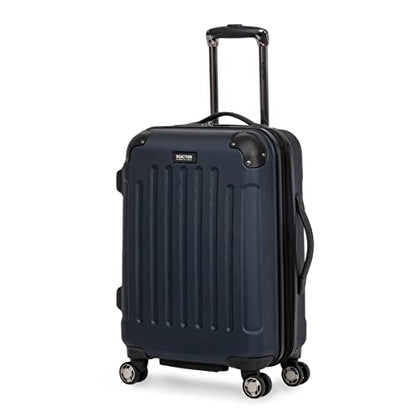 Kenneth Cole REACTION Renegade Luggage Expandable 8-Wheel Spinner Lightweight Hardside Suitcase, Navy Blue, 20-Inch Carry On - color: Navy Blue, size: 20-Inch Carry On