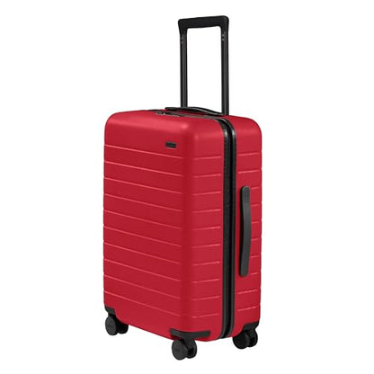 Away Bigger Carry-On Luggage, 23-Inch Lightweight Hardside Spinner Suitcase - color: Cherry Red