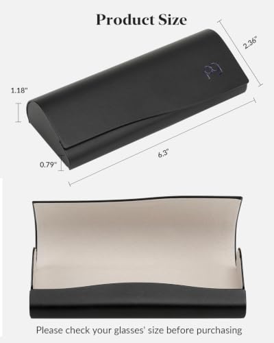 Payne Glasses Slim Glasses Case, Reading Glasses Case - color: Black - 1 Pack