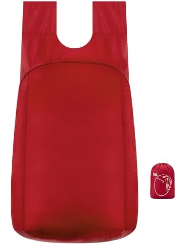 Nanobag Daypack 16L Ultralight Packable Foldable Travel Backpack for Hiking - color: Burgundy