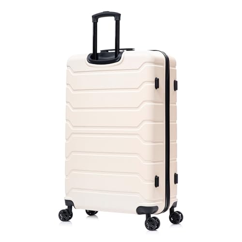 InUSA TREND Luggage with Spinner Wheels | Durable lightweight Hardside Suitcase, Travel Bag with Handle and Trolley | 32-inch Extra-Large Checked luggage | Sand - color: Sand, size: 32 Inch