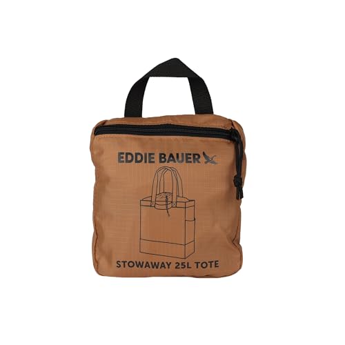 Eddie Bauer Stowaway Packable Tote Bag - color: Tobacco