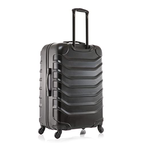InUSA ENDURANCE Luggage with Spinner Wheels | Spacious Durable Lightweight Hardshell Suitcase, Travel Sets with Handle and Trolley | (20in, 24in, 28in) 3 Piece Luggage Set | Black - color: Black, size: 3-Piece Set (20-Inch, 24-Inch, 28-Inch)