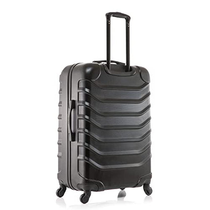 InUSA ENDURANCE Luggage with Spinner Wheels | Spacious Durable Lightweight Hardshell Suitcase, Travel Sets with Handle and Trolley | (20in, 24in, 28in) 3 Piece Luggage Set | Black - color: Black, size: 3-Piece Set (20-Inch, 24-Inch, 28-Inch)