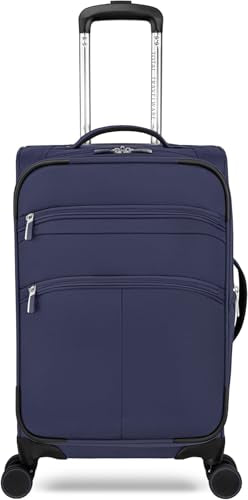 Everest Expandable Softside Spinner - color: Navy, size: 20-Inch Spinner Carry-On