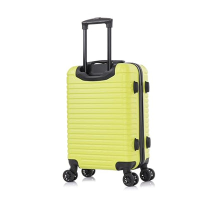 InUSA DEEP Luggage with GEL Handle | Spacious Traveling Suitcases, Travel Suitcase with Dual Spinner Wheels and Studs | 20 Inch Carry On Hardside Luggage | Green - color: Green, size: 20 Inch