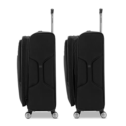 Samsonite Ascella 3.0 Softside Expandable Luggage with Spinners, Black, 2PC SET (Carry-on/Medium) - color: Black, size: 2-Piece Set (Carry-on/Medium)