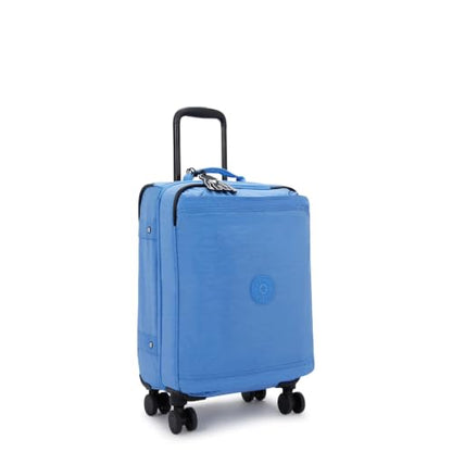 Kipling Women's Spontaneous Small Softside Spinner Wheel Luggage, Integrated TSA Accepted Lock - color: Cocktail Blue