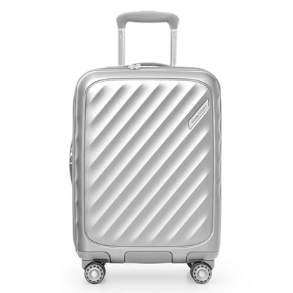 Traveler's Choice Elm 21" Carry-on Expandable Spinner Luggage Set - Matte Silver - color: Matte Silver, size: 21" Carry-On (1-Piece)