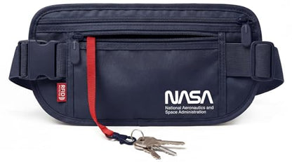NASA Money Belt with RFID-Secured Passport Protection (Stellar Blue) - color: Stellar Blue