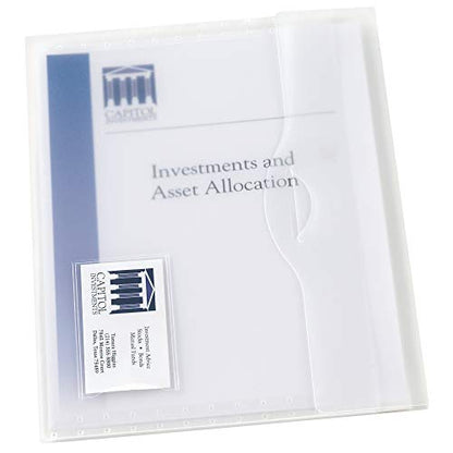 Avery Translucent Document Wallet, Clear Travel Document Organizer, Holds up to 50 Pages (72278) - size: 0
