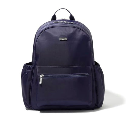 Baggallini Essential Laptop Backpack - 16x12 Inch Travel Backpack with 16" Laptop Sleeve - Lightweight Luggage Backpack - color: Cadet Navy