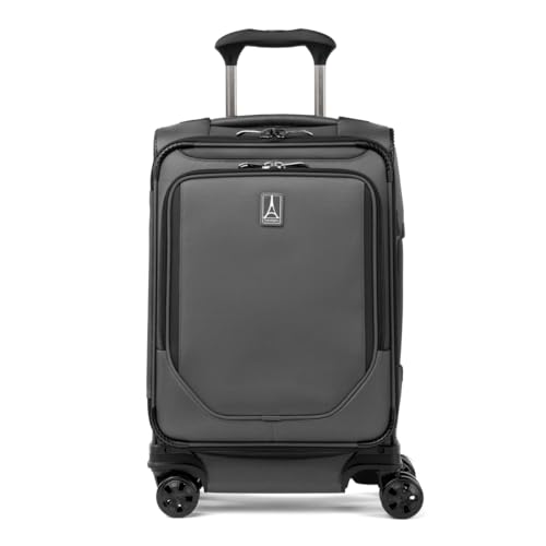 Travelpro Crew Classic Softside Carry-On Luggage, Grey, 20-Inch - color: Titanium Grey