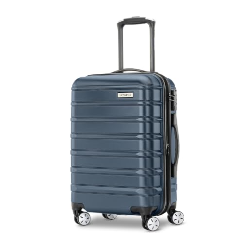 Samsonite Omni 2 Domestic Carry-On Luggage - 22x14x9 Airline-Approved - Features Expandable Polycarbonate Shell, 360° Wheels, TSA Lock - Amazon Exclusive - Nova Teal - color: NOVA TEAL, size: Carry-on Spinner
