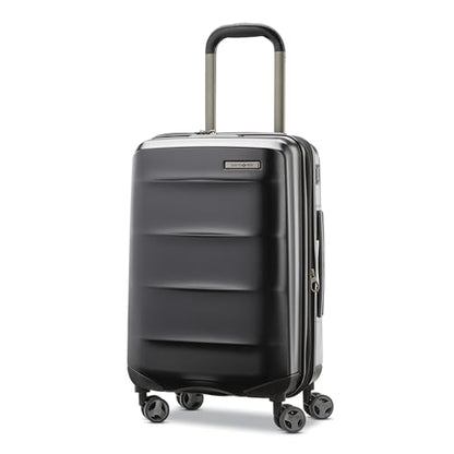Samsonite Octiv Lightweight Hardshell 20-Inch Carry-On Luggage -Durable & Impact Resistant, 360° Aero Trac Spinner Wheels, Adjustable Telescopic Handle, Expandable Suitcase, TSA Approved Lock - Black - color: Stealth Black, size: Carry-On 20-Inch