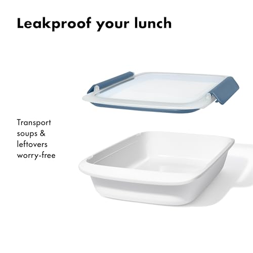 OXO Good Grips Prep & Go Food Storage Container - 5 Cups, Ocean Blue - color: Ocean Blue, style: 5 Cup Container