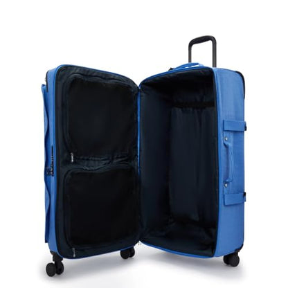 Kipling Women's Spontaneous Large 31-Inch Softside Spinner Wheel Luggage, Integrated TSA Accepted Lock - color: Cocktail Blue, size: Large