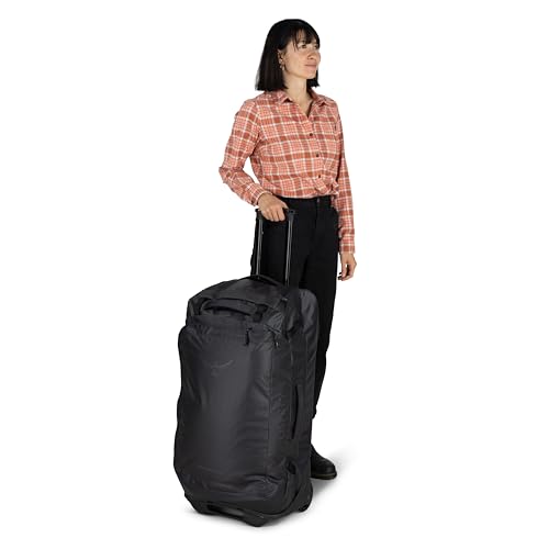 Osprey Transporter 90L Wheeled Travel Duffel Bag, Blue OS - color: Blue Flame/Nocturnal Blue, style: 90l