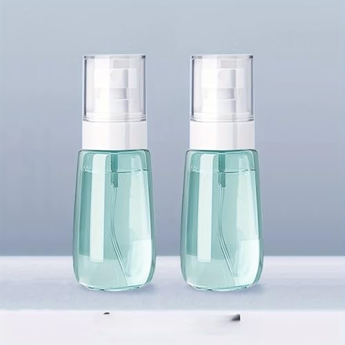 2pcs Portable Transparent Spray Bottle Set for Travel, 1.01/2.03/3.38oz Perfume Atomizer Dispenser Bottles (2pcs green 2.03oz) - color: 2pcs green 2.03oz