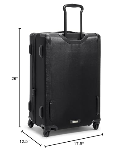 TUMI - Aerotour 4 Wheel Expandable Luggage - Men's and Women's Lightweight Business and Leisure Travel Suitcase - 26" Medium Expandable Checked, Black - color: Black, size: 26" Short Trip Expandable Packing Case