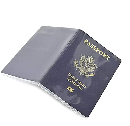 5Pcs Waterproof Clear PVC Passport Cover Holder Case Card Protector - color: Clear x 5