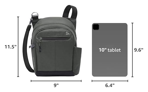 Travelon Anti-Theft Active® Tour Bag - color: Charcoal