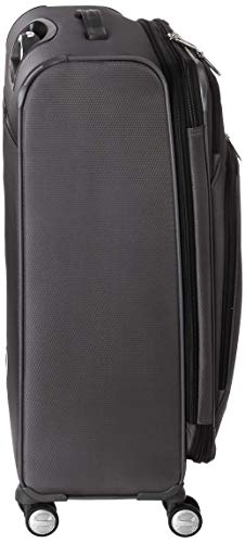 Samsonite Solyte DLX Softside Expandable Luggage with Spinner Wheels, Mineral Grey, Checked-Medium 25-Inch - color: Mineral Grey, size: Checked-Medium 25-Inch