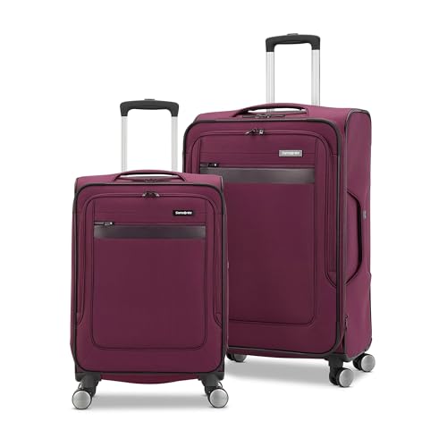 Samsonite Ascella 3.0 Softside Expandable Luggage with Spinners, Sapphire Blue, 2PC SET (Carry-on/Medium) - color: Light Plum, size: 2-Piece Set (Carry-on/Medium)