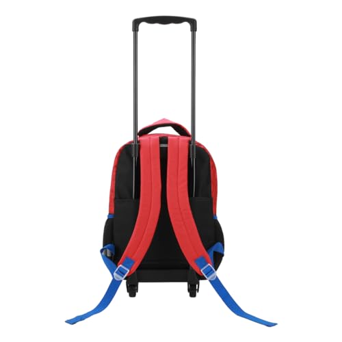 Bioworld Super Mario Bros 16 Retractable Trolly Backpack with Rolling Wheels - color: SMB Retractable