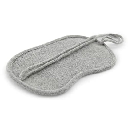 Lightweight 100% Cashmere Eye Mask Gray for Travel with Gift Box