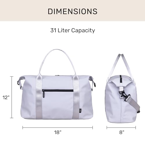 Jadyn Lola Travel Bag, Weekender/Overnight Duffel, Gym Tote Bag for Women, Men - color: Harbor Mist