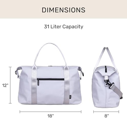 Jadyn Lola Travel Bag, Weekender/Overnight Duffel, Gym Tote Bag for Women, Men - color: Harbor Mist