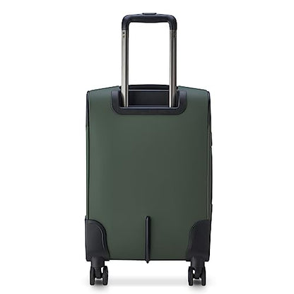 DELSEY PARIS Sky Lite Lightweight Luggage Sets – International Carry-On and Medium Check-In Included, Water-Resistant Polyester, Spinner Wheels, Spacious Interior, Green – Softside (19”/24”) - size: 2 Piece Set (19/24)