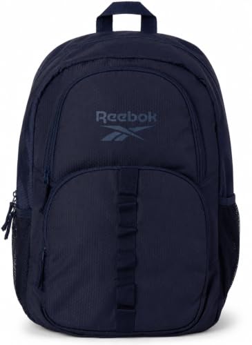 Reebok Travel Backpack Water Resistant Everyday Bag with Laptop Sleeve - color: Santa Fe Navy Blazer