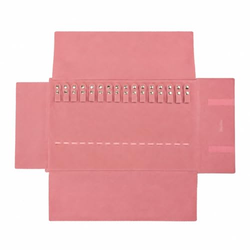 UnionPlus Travel Necklaces Roll Organizer Anti-Tangle Blush Pink - color: Blush Pink, size: Medium