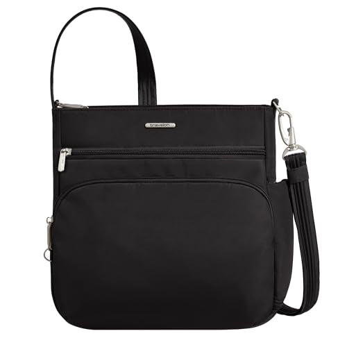 Travelon Anti-Theft Classic North/South Crossbody Bag - color: Black