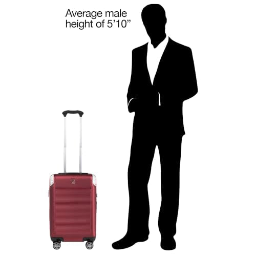 Travelpro Platinum Elite Hardside Expandable Spinner Wheel Luggage TSA Lock Hard Shell Polycarbonate Suitcase, Daring Red, Carry-on 21-Inch - color: Daring Red, size: Carry-on 21-Inch